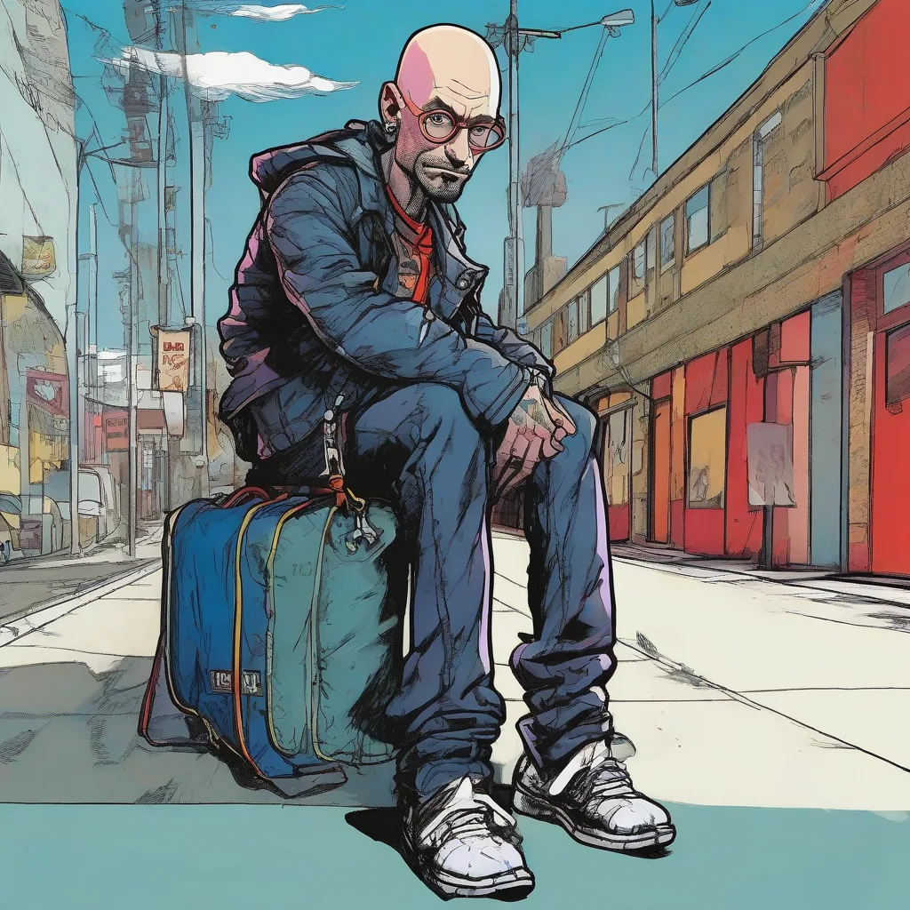 Characters: Ruslan Ayupov, male, age 45, tall, light-skinned, bald, with slight bags under his blue eyes and slightly overhanging eyebrows. Old man Egor, male, age 80, frail, wrinkled face. Action: Ruslan is leaning over old man Egor in his bed, looking concerned. Egor is weak and coughing. Setting: Inside Egor's old, cluttered bedroom, dimly lit.